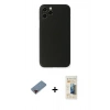 MARSİLYAN™- iPhone 11 Pro Kılıf Yadigar Yansıma Serisi - Siyah 6D Mat Seramik Hayalet Nano Ekran Koruyucu + Metal Kamera Lens Koruma Cam - KI