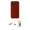 MARSİLYAN™- iPhone 11 Pro Kılıf Yadigar Yansıma Serisi - Siyah 6D Mat Seramik Hayalet Nano Ekran Koruyucu + Renkli Kamera Lens Koruma Cam - SI