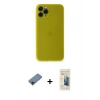 MARSİLYAN™- iPhone 11 Pro Kılıf Yadigar Yansıma Serisi - Siyah 6D Mat Seramik Hayalet Nano Ekran Koruyucu + Shine Kamera Lens Koruma Cam - SH