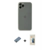 MARSİLYAN™- iPhone 11 Pro Kılıf Yadigar Yansıma Serisi - Siyah 6D Mat Seramik Hayalet Nano Ekran Koruyucu + Shine Kamera Lens Koruma Cam - GS