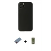 MARSİLYAN™- iPhone 11 Pro Kılıf Yadigar Yansıma Serisi - Siyah Joko Magic 5D Hayalet Cam + Kırmızı Metal Kamera Lens Koruma Cam