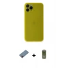 MARSİLYAN™- iPhone 11 Pro Kılıf Yadigar Yansıma Serisi - Siyah Joko Magic 5D Hayalet Cam + Shine Kamera Lens Koruma Cam - PE
