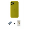 MARSİLYAN™- iPhone 11 Pro Kılıf Yadigar Yansıma Serisi - Siyah Mat Seramik Nano Ekran Koruyucu + Shine Kamera Lens Koruma Cam - GI