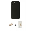 MARSİLYAN™- iPhone 11 Pro Kılıf Yadigar Yansıma Serisi - Siyah Mat Seramik Nano Ekran Koruyucu + Renkli Kamera Lens Koruma Cam - PE
