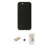 MARSİLYAN™- iPhone 11 Pro Kılıf Yadigar Yansıma Serisi - Siyah Mat Seramik Nano Ekran Koruyucu + Renkli Kamera Lens Koruma Cam - SI