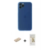 MARSİLYAN™- iPhone 11 Pro Kılıf Yadigar Yansıma Serisi - Siyah Mat Seramik Nano Ekran Koruyucu + Renkli Kamera Lens Koruma Cam - SI