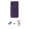 MARSİLYAN™- iPhone 11 Pro Kılıf Yadigar Yansıma Serisi - Siyah Mat Seramik Nano Ekran Koruyucu + Shine Kamera Lens Koruma Cam - SH
