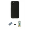 MARSİLYAN™- iPhone 11 Pro Kılıf Yadigar Yansıma Serisi - Siyah Polymer Nano Ekran Koruyucu + Shine Kamera Lens Koruma Cam - GD