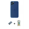 MARSİLYAN™- iPhone 11 Pro Kılıf Yadigar Yansıma Serisi - Siyah Polymer Nano Ekran Koruyucu + Siyah Shine Kamera Lens Koruma Cam
