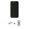 MARSİLYAN™- iPhone 11 Pro Kılıf Yadigar Yansıma Serisi - Siyah Polymer Nano Ekran Koruyucu + Renkli Kamera Lens Koruma Cam - YL