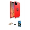 MARSİLYAN™- iPhone 11 Pro Kılıf Yankı Form Prime - Siyah 34D Izgaralı Cam + Renkli Kamera Lens Koruma Cam - SI