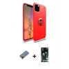 MARSİLYAN™- iPhone 11 Pro Kılıf Yankı Form Prime - Siyah 360 Mat Full Body Arka Koruyucu + Metal Kamera Lens Koruma Cam - KI