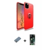 MARSİLYAN™- iPhone 11 Pro Kılıf Yankı Form Prime - Siyah 360 Mat Full Body Arka Koruyucu + Shine Kamera Lens Koruma Cam - GS