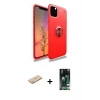 MARSİLYAN™- iPhone 11 Pro Kılıf Yankı Form Prime - Siyah 360 Mat Full Body Arka Koruyucu + Renkli Kamera Lens Koruma Cam - YL