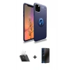 MARSİLYAN™- iPhone 11 Pro Kılıf Yankı Form Prime - Siyah 3D Antistatik Hayalet Cam Ekran Koruyucu + Kamera Lens Koruma Cam - SF