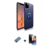MARSİLYAN™- iPhone 11 Pro Kılıf Yankı Form Prime - Siyah 3D Antistatik Mat Seramik Nano Ekran Koruyucu + Gold Shine Kamera Lens Koruma Cam