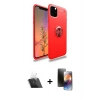 MARSİLYAN™- iPhone 11 Pro Kılıf Yankı Form Prime - Siyah 3D Antistatik Mat Seramik Nano Ekran Koruyucu + Kamera Lens Koruma Cam - SF