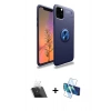 MARSİLYAN™- iPhone 11 Pro Kılıf Yankı Form Prime - Siyah 3D Antistatik Seramik Nano Ekran Koruyucu + Kamera Lens Koruma Cam - SF