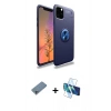 MARSİLYAN™- iPhone 11 Pro Kılıf Yankı Form Prime - Siyah 3D Antistatik Seramik Nano Ekran Koruyucu + Shine Kamera Lens Koruma Cam - SABE