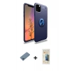 MARSİLYAN™- iPhone 11 Pro Kılıf Yankı Form Prime - Siyah 6D Mat Seramik Hayalet Nano Ekran Koruyucu + Shine Kamera Lens Koruma Cam - MI