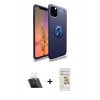 MARSİLYAN™- iPhone 11 Pro Kılıf Yankı Form Prime - Siyah Mat Seramik Nano Ekran Koruyucu + Kamera Lens Koruma Cam - SF