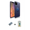 MARSİLYAN™- iPhone 11 Pro Kılıf Yankı Form Prime - Siyah Polymer Nano Ekran Koruyucu + Shine Kamera Lens Koruma Cam - GI