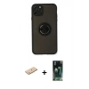 MARSİLYAN™- iPhone 11 Pro Kılıf Yörünge Çizgi - Şeffaf 360 Full Body Arka Koruyucu + Renkli Kamera Lens Koruma Cam - MI
