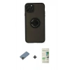 MARSİLYAN™- iPhone 11 Pro Kılıf Yörünge Çizgi - Siyah 20D Premium Cam Ekran Koruyucu + Shine Kamera Lens Koruma Cam - GD