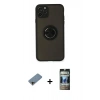 MARSİLYAN™- iPhone 11 Pro Kılıf Yörünge Çizgi - Siyah 34D Hayalet Izgaralı Cam + Shine Kamera Lens Koruma Cam - GD