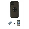 MARSİLYAN™- iPhone 11 Pro Kılıf Yörünge Çizgi - Siyah 34D Hayalet Izgaralı Cam + Shine Kamera Lens Koruma Cam - MI