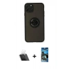MARSİLYAN™- iPhone 11 Pro Kılıf Yörünge Çizgi - Siyah 34D Izgaralı Cam + Kamera Lens Koruma Cam - SF