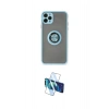 MARSİLYAN™- iPhone 11 Pro Kılıf Yörünge Çizgi - Siyah 3D Antistatik Cam Ekran Koruyucu