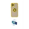 MARSİLYAN™- iPhone 11 Pro Kılıf Yörünge Çizgi - Siyah 3D Antistatik Cam Ekran Koruyucu