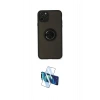 MARSİLYAN™- iPhone 11 Pro Kılıf Yörünge Çizgi - Siyah 3D Antistatik Cam Ekran Koruyucu