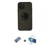 MARSİLYAN™- iPhone 11 Pro Kılıf Yörünge Çizgi - Siyah 3D Antistatik Seramik Nano Ekran Koruyucu + Shine Kamera Lens Koruma Cam - SH
