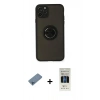 MARSİLYAN™- iPhone 11 Pro Kılıf Yörünge Çizgi - Siyah 5D Hayalet Cam Ekran Koruyucu + Shine Kamera Lens Koruma Cam - MI