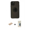 MARSİLYAN™- iPhone 11 Pro Kılıf Yörünge Çizgi - Siyah 6D Mat Seramik Hayalet Nano Ekran Koruyucu + Renkli Kamera Lens Koruma Cam - TU