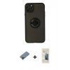 MARSİLYAN™- iPhone 11 Pro Kılıf Yörünge Çizgi - Siyah 6D Mat Seramik Hayalet Nano Ekran Koruyucu + Shine Kamera Lens Koruma Cam - GD
