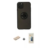 MARSİLYAN™- iPhone 11 Pro Kılıf Yörünge Çizgi - Siyah 6D Mat Seramik Hayalet Nano Ekran Koruyucu + Renkli Kamera Lens Koruma Cam - YL