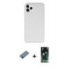 MARSİLYAN™- iPhone 11 Pro Kılıf Zirve Modern Özel Seri - Şeffaf 360 Full Body Arka Koruyucu + Shine Kamera Lens Koruma Cam - GI
