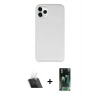 MARSİLYAN™- iPhone 11 Pro Kılıf Zirve Modern Özel Seri - Şeffaf 360 Full Body Arka Koruyucu + Kamera Lens Koruma Cam - SF