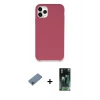 MARSİLYAN™- iPhone 11 Pro Kılıf Zirve Modern Özel Seri - Şeffaf 360 Full Body Arka Koruyucu + Shine Kamera Lens Koruma Cam - SABE