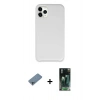 MARSİLYAN™- iPhone 11 Pro Kılıf Zirve Modern Özel Seri - Şeffaf 360 Full Body Arka Koruyucu + Shine Kamera Lens Koruma Cam - SABE