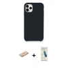 MARSİLYAN™- iPhone 11 Pro Kılıf Zirve Modern Özel Seri - Şeffaf Pasifik Cam Ekran Koruyucu + Renkli Kamera Lens Koruma Cam - PE