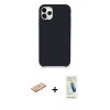 MARSİLYAN™- iPhone 11 Pro Kılıf Zirve Modern Özel Seri - Şeffaf Pasifik Cam Ekran Koruyucu + Renkli Kamera Lens Koruma Cam - TU