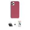 MARSİLYAN™- iPhone 11 Pro Kılıf Zirve Modern Özel Seri - Şeffaf Pasifik Cam Ekran Koruyucu + Şeffaf Kamera Lens Koruma Cam