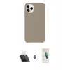 MARSİLYAN™- iPhone 11 Pro Kılıf Zirve Modern Özel Seri - Şeffaf Pasifik Cam Ekran Koruyucu + Şeffaf Kamera Lens Koruma Cam