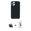 MARSİLYAN™- iPhone 11 Pro Kılıf Zirve Modern Özel Seri - Şeffaf Pasifik Cam Ekran Koruyucu + Şeffaf Kamera Lens Koruma Cam