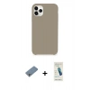 MARSİLYAN™- iPhone 11 Pro Kılıf Zirve Modern Özel Seri - Şeffaf Pasifik Cam Ekran Koruyucu + Shine Kamera Lens Koruma Cam - GS
