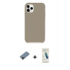 MARSİLYAN™- iPhone 11 Pro Kılıf Zirve Modern Özel Seri - Şeffaf Pasifik Cam Ekran Koruyucu + Shine Kamera Lens Koruma Cam - SH